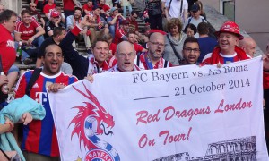 The Red Dragons mark the occasion with the special dated flag...